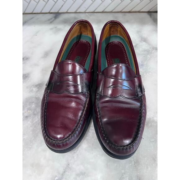 Sebago Classic Penny Loafers Burgundy Leather Men’s 11D 81077 Handsewn USA main image 4